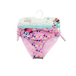   Baby badpak onderkant voor meisjes - Minnie Mouse - Met Hey cutie opdruk - lichtroze - 92