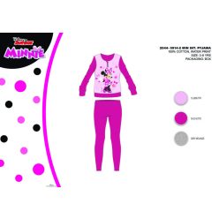   Winterse katoenen interlock kinderpyjama - Disney Minnie Mouse - roze - 134