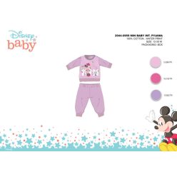   Winter katoenen interlock baby pyjama - Disney Minnie Mouse - lichtpaars - 92