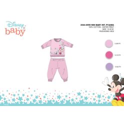   Winter katoenen interlock baby pyjama - Disney Minnie Mouse - lichtroze - 80