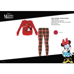   Winter thick cotton children's pajamas - flannel pajamas - Disney Minnie Mouse - red - 110