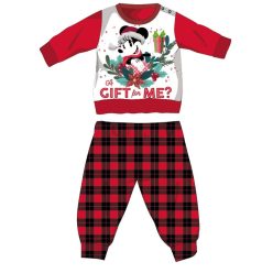   Disney Minnie Mouse winter thick Christmas baby pyjama - cotton flannel pyjama - red-black - 86