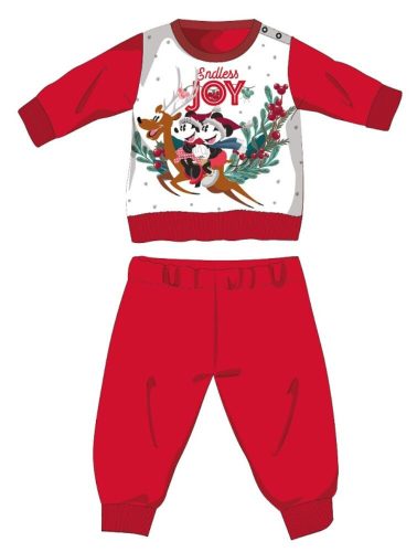 Disney Minnie Mouse winter thick Christmas baby pyjama - cotton flannel pyjama - red - 80
