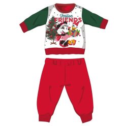   Disney Minnie Mouse winter thick Christmas baby pyjama - cotton flannel pyjama - red-green - 98