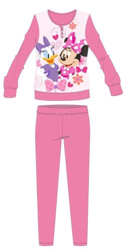 Disney Minnie Mouse winter dikke kinderpyjama - katoenen flanellen pyjama - roze - 104