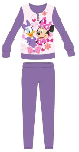 Disney Minnie Mouse winter dikke kinderpyjama - katoenen flanellen pyjama - donkerpaars - 110