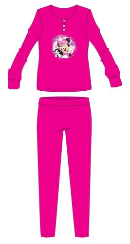 Disney Minnie Mouse katoenen flanellen pyjama - dikke winter pyjama voor kinderen - roze - 116