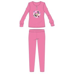  Disney Minnie Mouse katoenen flanellen pyjama - dikke winter pyjama voor kinderen - roze - 104