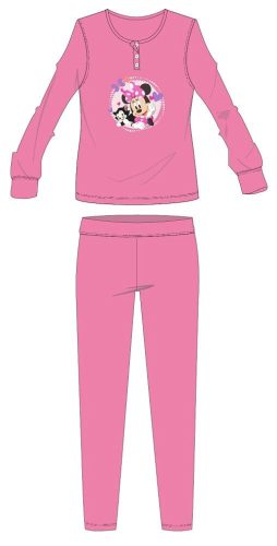 Disney Minnie Mouse katoenen flanellen pyjama - dikke winter pyjama voor kinderen - roze - 128
