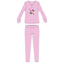   Disney Minnie Mouse katoenen flanellen pyjama - dikke winter pyjama voor kinderen - lichtroze - 98