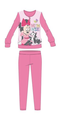 Disney Minnie Mouse winter cotton kinderpyjama - interlock pyjama - vlinderpatroon - roze - 110