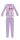 Disney Minnie Mouse winter cotton kinderpyjama - interlock pyjama - vlinderpatroon - lichtpaars - 122