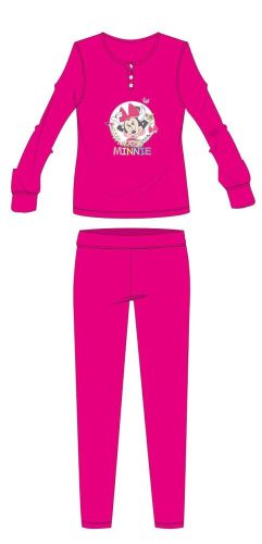 Disney Minnie Mouse winter cotton kinderpyjama - interlock pyjama - roze - 122