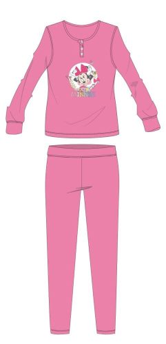 Disney Minnie Mouse winter cotton kinderpyjama - interlock pyjama - lichtroze - 104