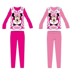   Disney Minnie Mouse katoenen jersey kinderpyjama - roze - 128