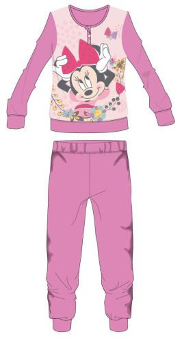 Disney Minnie Mouse winter fleece pyjama - dikke winter kinderpyjama - roze - 122