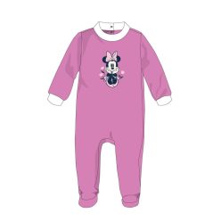   Disney Minnie Mouse baby velour romper - paars - voor baby's van 1-3 maanden