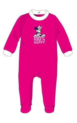 Disney Minnie Mouse baby velour romper - roze - voor baby's van 1-3 maanden