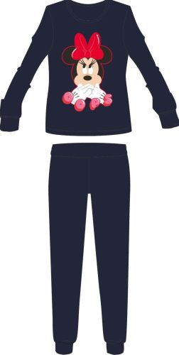 Disney Minnie Mouse dames dunne katoenen pyjama - jersey pyjama - donkerblauw