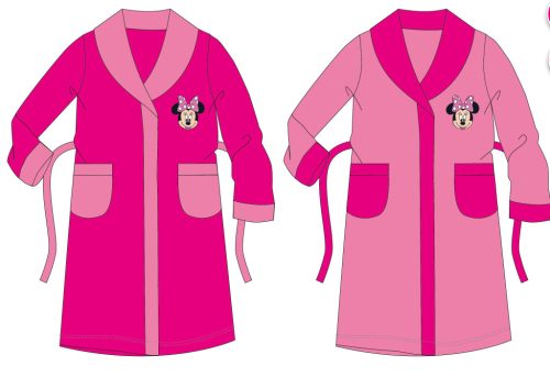 Disney Minnie Mouse kinder badjas van coral - roze - 110