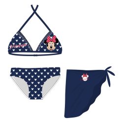   Disney Minnie Mouse bikiniset - bikinitop met driehoekige bovenkant + rok voor meisjes - donkerblauw - 128