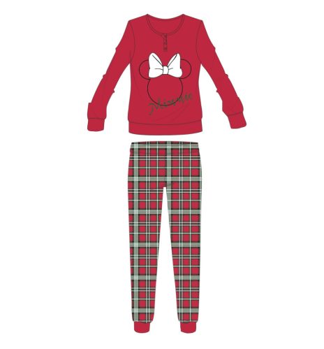 Disney Minnie Mouse dikke winterse kerst damespyjama - flanellen pyjama