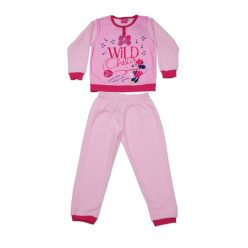   Winter fleece children's pajamas - Minnie Mouse - light pink - 128