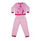 Winter fleece children's pajamas - Minnie Mouse - light pink - 98