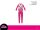 Disney Minnie Mouse winter dunne katoenen kinderpyjama - jersey pyjama - roze - 134-140