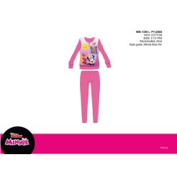   Disney Minnie Mouse winter dunne katoenen kinderpyjama - jersey pyjama - donkerroze - 122