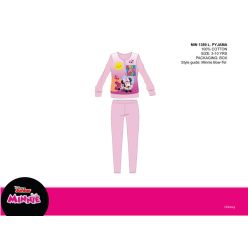   Disney Minnie Mouse dunne katoenen kinderpyjama - jersey pyjama - lichtroze - 134-140