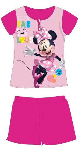 Disney Minnie Mouse zomer korte mouw kinderpyjama - katoenen jersey pyjama - roze - 104