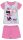 Disney Minnie Mouse zomerpyjama met korte mouwen voor kinderen - katoenen jersey pyjama - grijs - 128