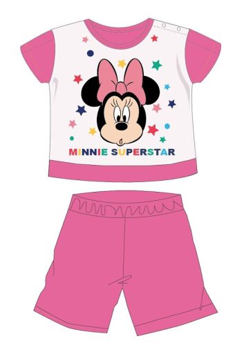 Disney Minnie Mouse summer short-sleeved baby pyjama - cotton jersey pyjama - pink - 98