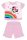 Disney Minnie Mouse summer short-sleeved baby pyjama - cotton jersey pyjama - rainbow pattern - light pink - 92