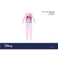   Disney Minnie Mouse dames jersey pyjama - katoenen pyjama - lichtroze-paars - XS
