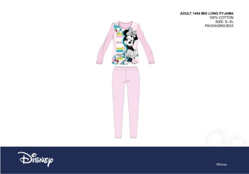 Disney Minnie Mouse dames jersey pyjama - katoenen pyjama - lichtroze - M