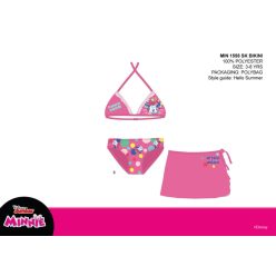   Disney Minnie Mouse bikiniset voor meisjes - bikinitop met driehoekige bovenkant + rok - roze - 104