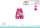 Disney Minnie muis zomerse mouwloze baby romper - regenboogpatroon - roze-roze - voor baby's van 0-1 maand