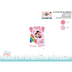   Disney Minnie muis zomerse korte mouw baby romper - lichtroze-roze - voor baby's van 1-3 maanden