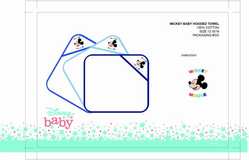 Disney Minnie muis geborduurde babyhanddoek met capuchon