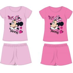   Disney Minnie Mouse katoenen zomeroutfit - T-shirt en korte broek set - roze - 104