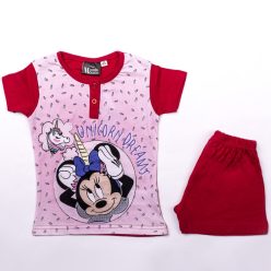   Korte mouw katoenen kinderpyjama - Minnie Mouse - eenhoorn - rood - 128