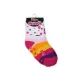 Antislip kinderbeenwarmers - Minnie Mouse - volledig pluche - met strik - roze gestreept - 19-22