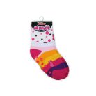 Antislip kinderbeenwarmers - Minnie Mouse - volledig pluche - met strik - roze gestreept - 27-30