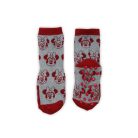 Antislip kinder enkelsokken - Minnie Mouse - pluche - Minnie hoofd - grijs - 27-30