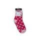 Antislip kinder enkelsokken - Minnie Mouse - pluche - gestippeld - roze-wit - 31-34