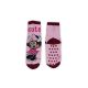 Antislip kinder enkelsokken - Minnie Mouse - pluche - lichtroze-bordeaux - 27-30
