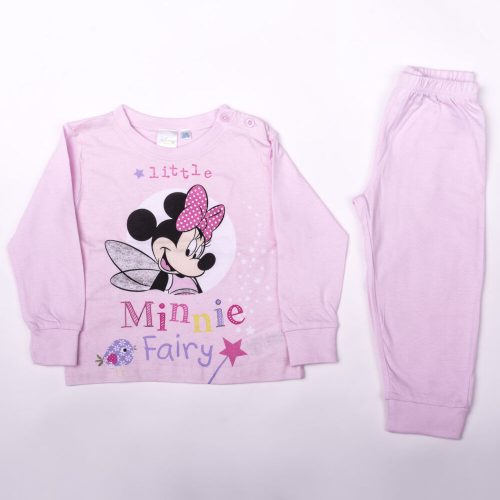 Lange dunne baby pyjama - Minnie Mouse - lichtroze - 92
