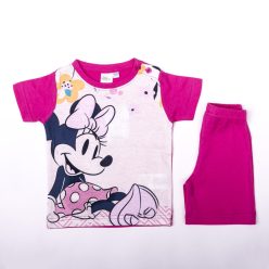   Minnie Mouse meisjes katoenen zomeroutfit - t-shirt-shorts set - roze - 92